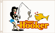 Houseboat flag - Happy Hooker