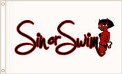 House Boat Flag - Sin or Swim